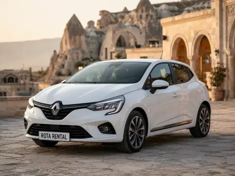Renault Clio White Manual - Hatchback car rental in Cappadocia